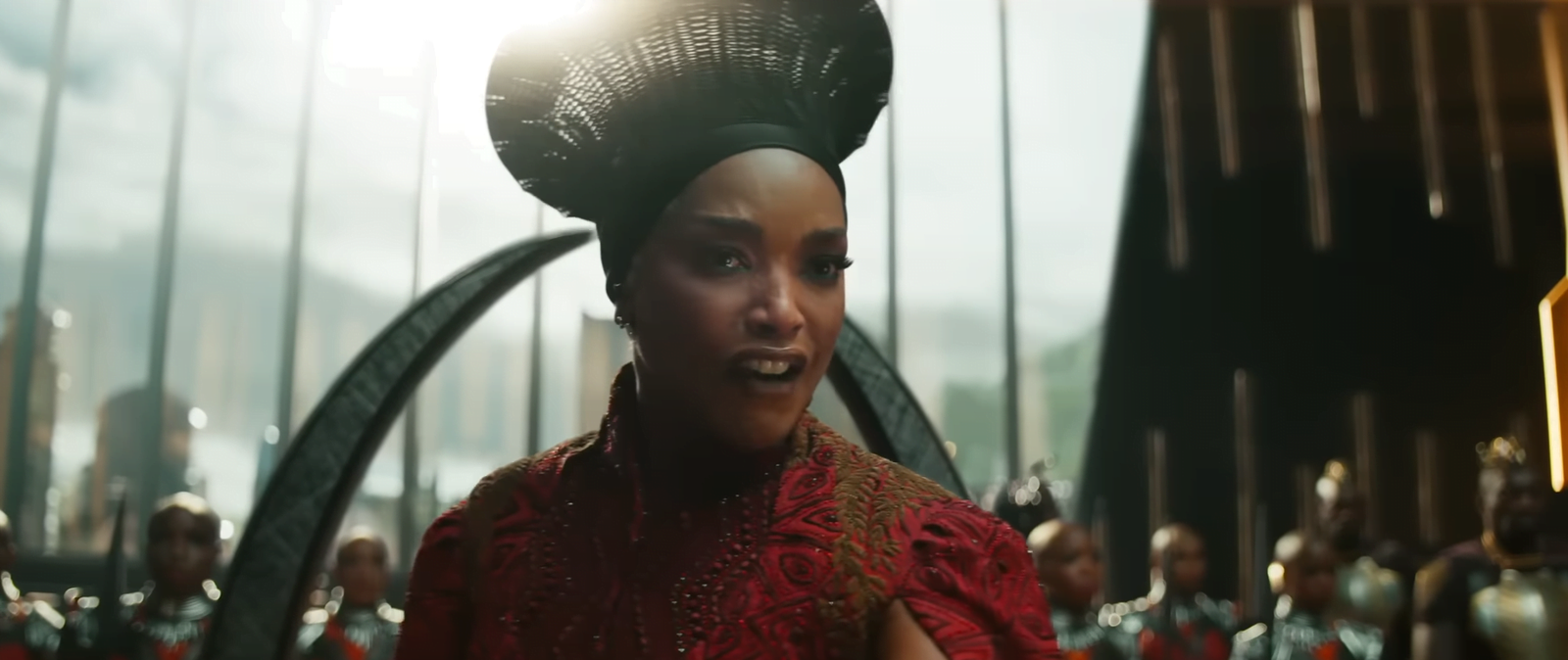 Queen Ramonda played by Angela Bassett