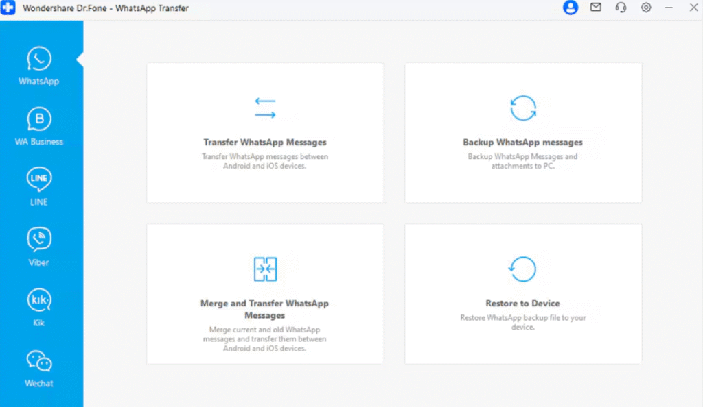 open whatsapp transfer