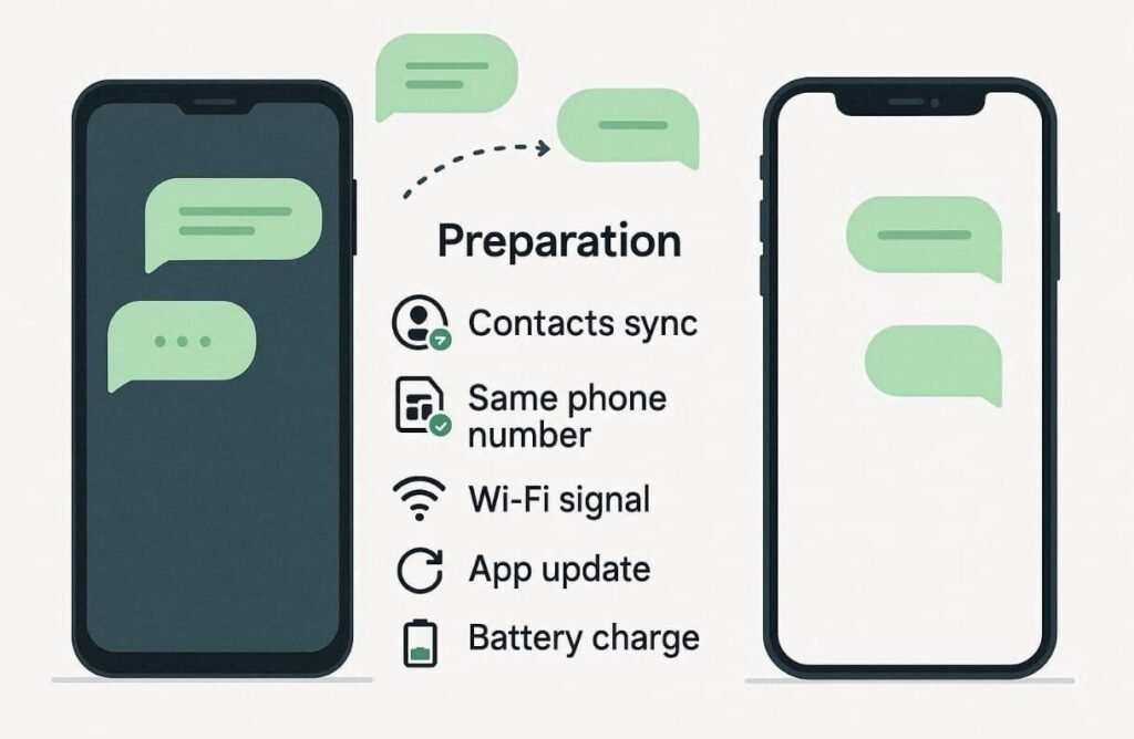 android to iphone whatsapp checklist
